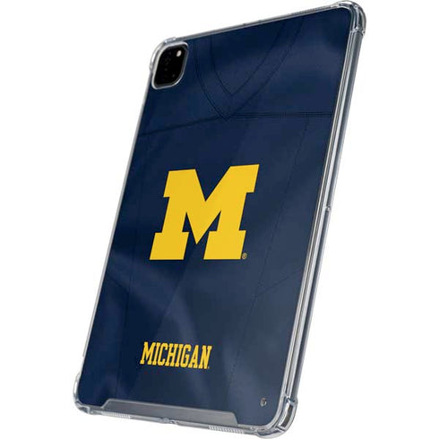 University of Michigan Blue Jersey iPad Pro 12.9in (2020) Clear Case